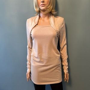 Ann Taylor Black Label Portrait Collar Knit Tunic